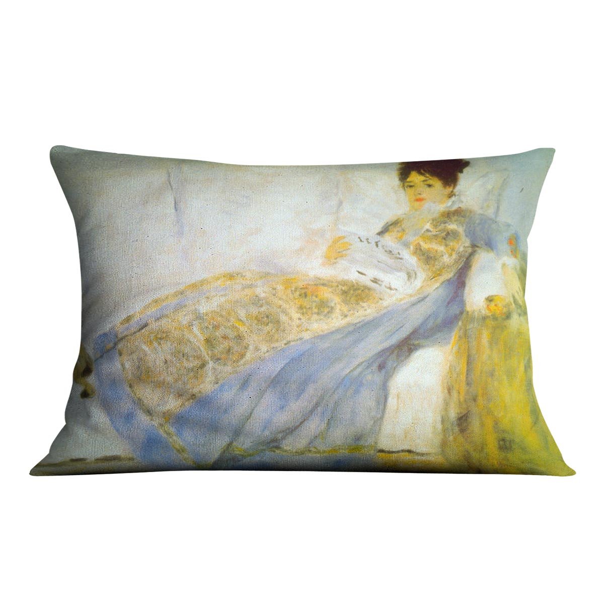 Le Figaro by Renoir Throw Pillow