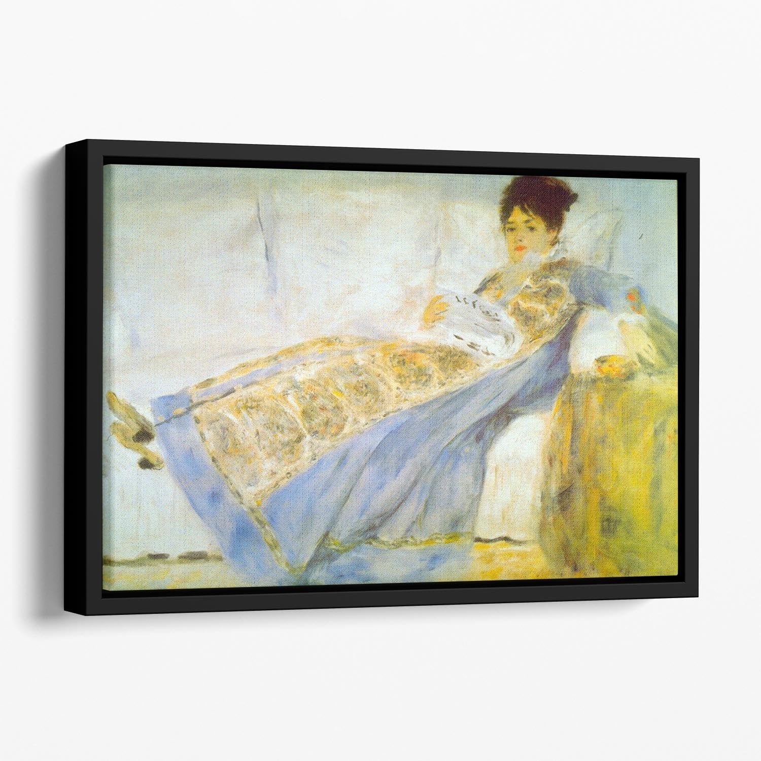 Le Figaro by Renoir Floating Framed Canvas