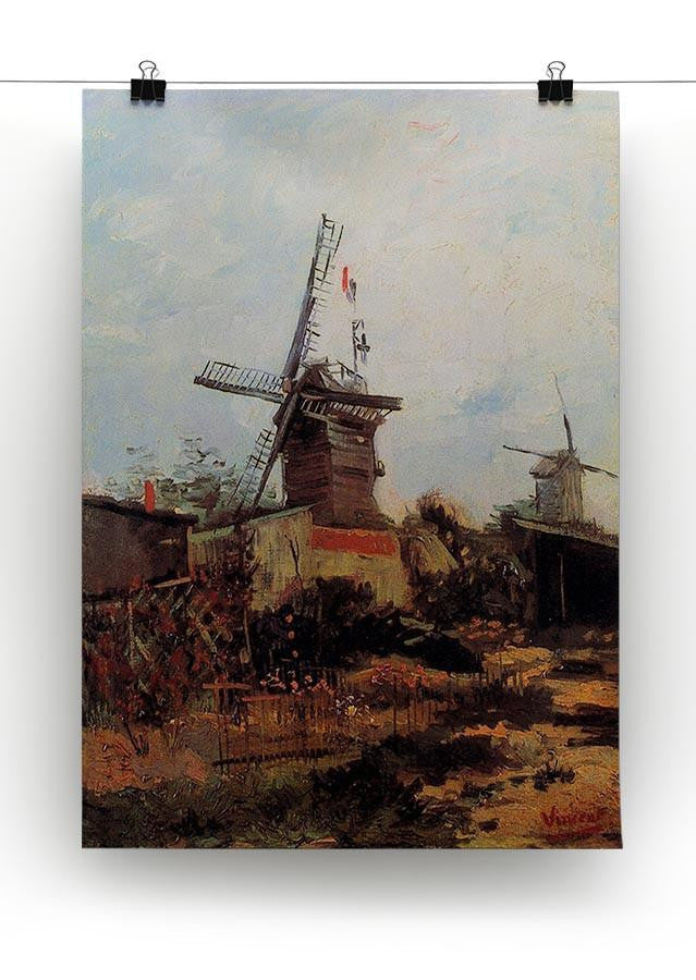 Le Moulin de Blute-Fin by Van Gogh Canvas Print & Poster - Canvas Art Rocks - 2