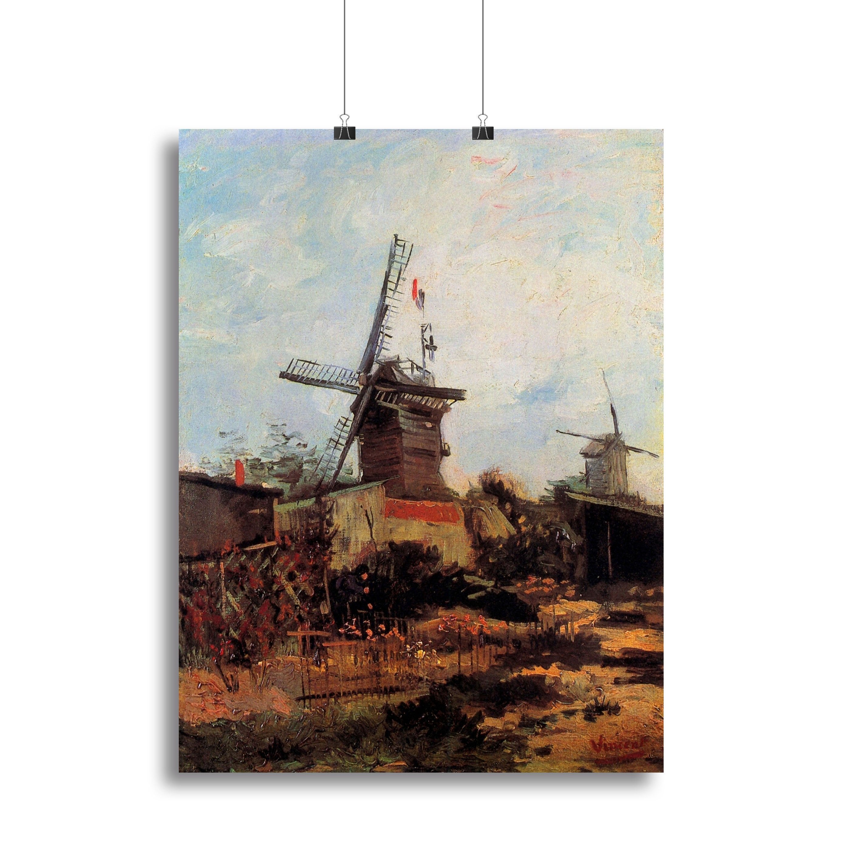 Le Moulin de Blute-Fin by Van Gogh Canvas Print or Poster