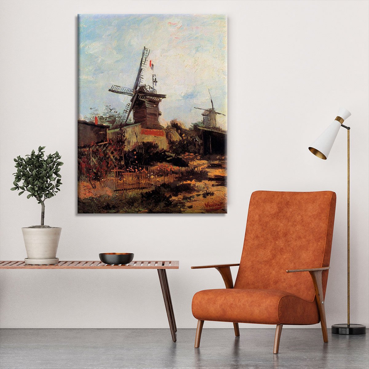 Le Moulin de Blute-Fin by Van Gogh Canvas Print or Poster