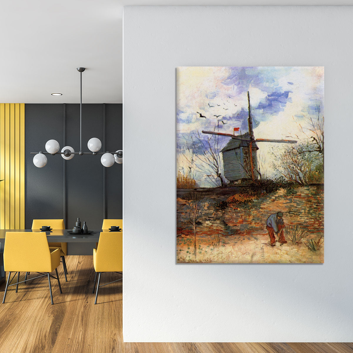 Le Moulin de la Galette 2 by Van Gogh Canvas Print or Poster - Canvas Art Rocks - 4