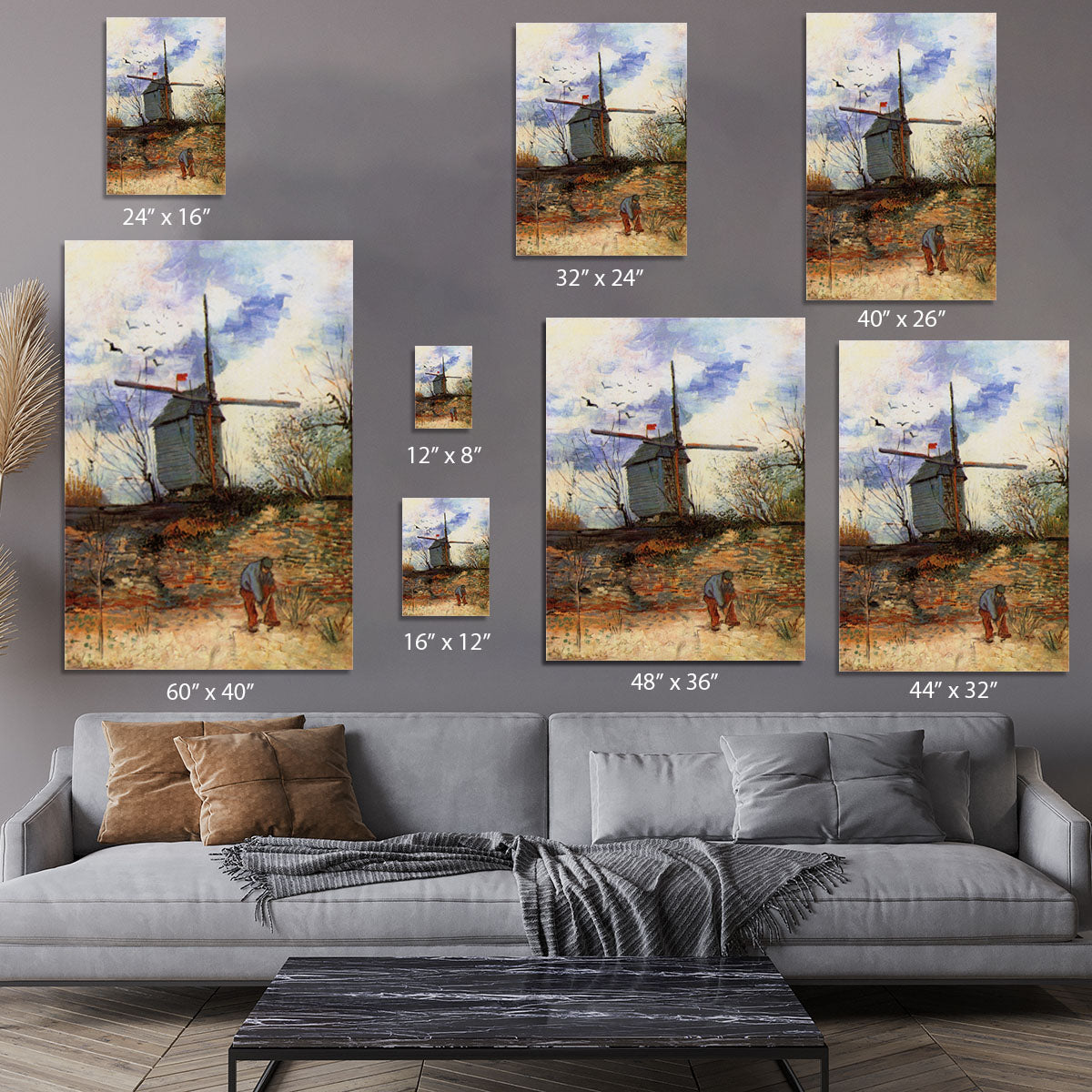 Le Moulin de la Galette 2 by Van Gogh Canvas Print or Poster - Canvas Art Rocks - 7