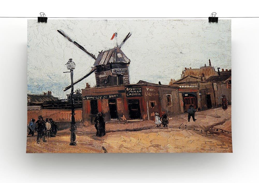 Le Moulin de la Galette 3 by Van Gogh Canvas Print & Poster - Canvas Art Rocks - 2