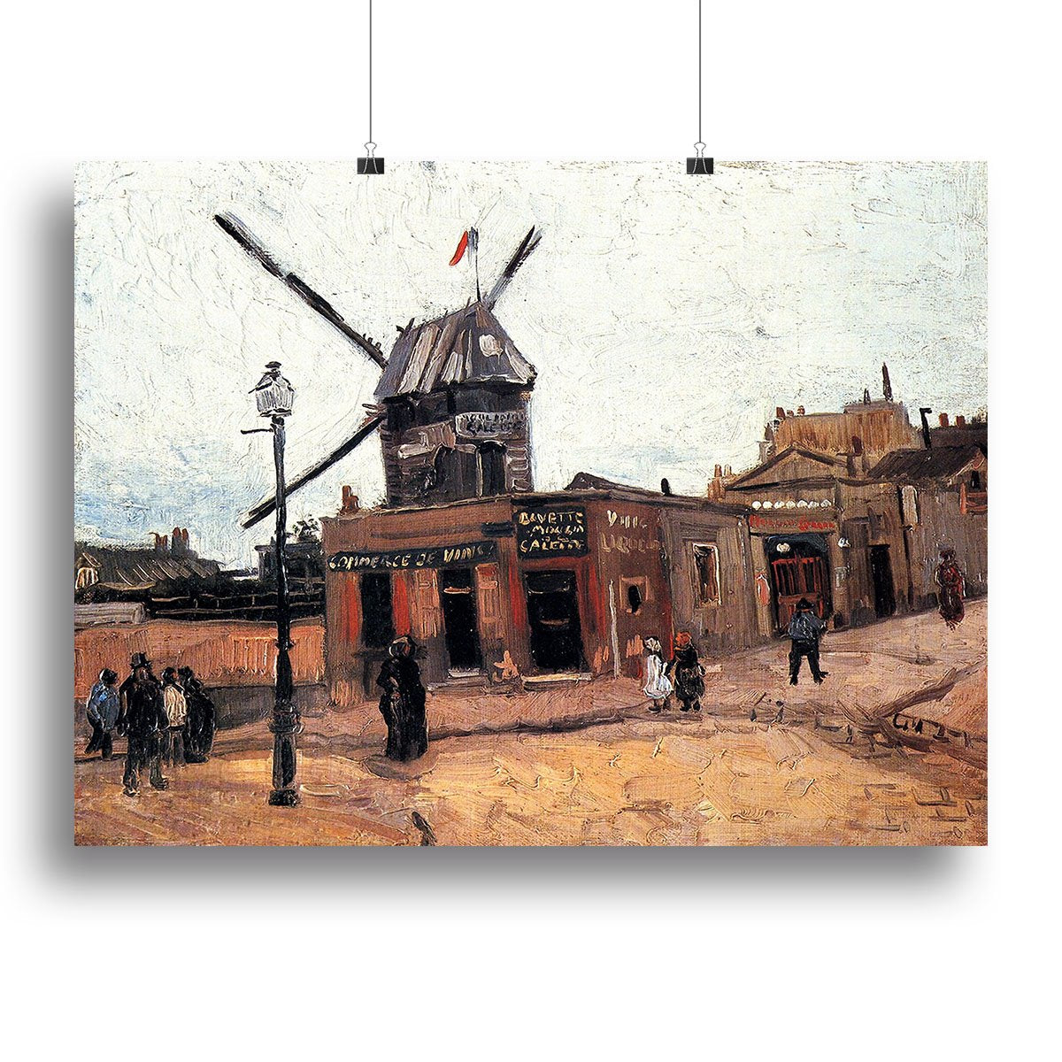 Le Moulin de la Galette 3 by Van Gogh Canvas Print or Poster