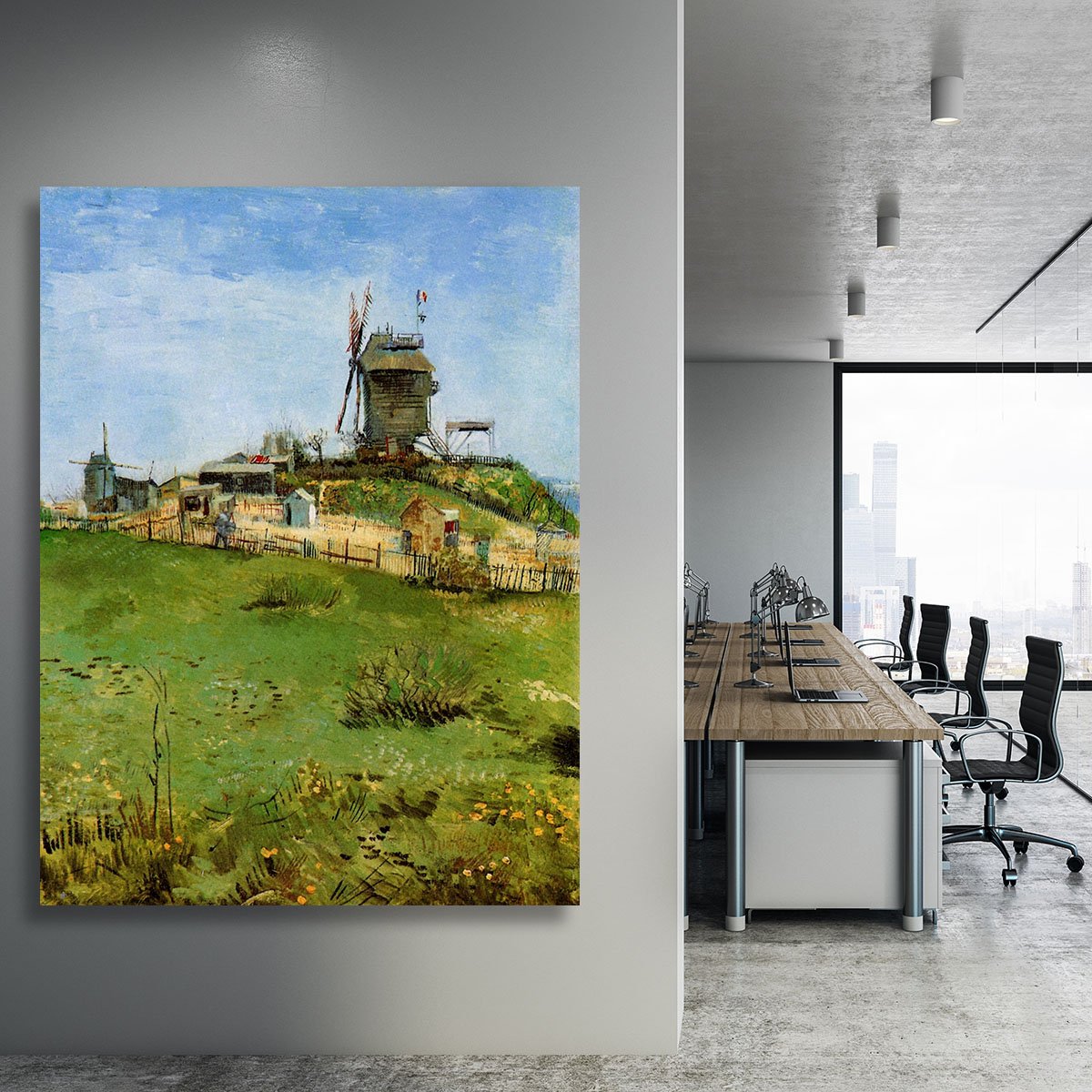 Le Moulin de la Galette 4 by Van Gogh Canvas Print or Poster