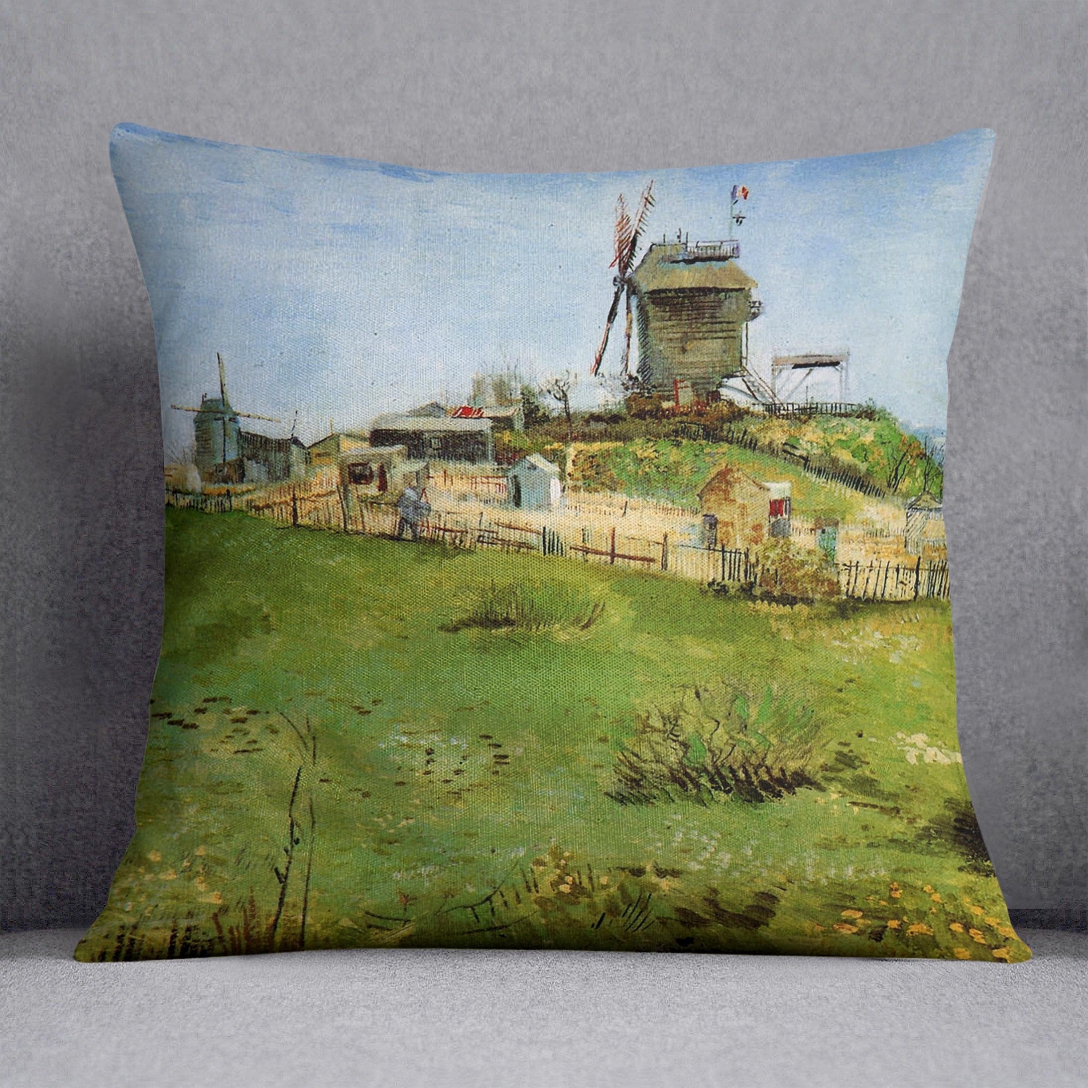 Le Moulin de la Galette 4 by Van Gogh Throw Pillow