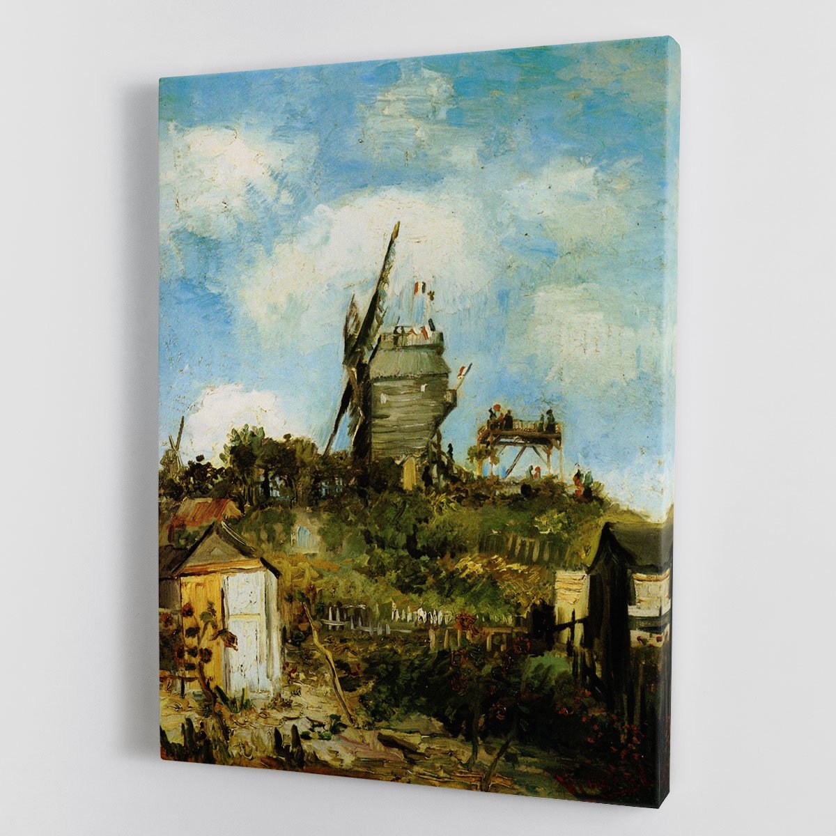 Le Moulin de la Galette by Van Gogh Canvas Print or Poster