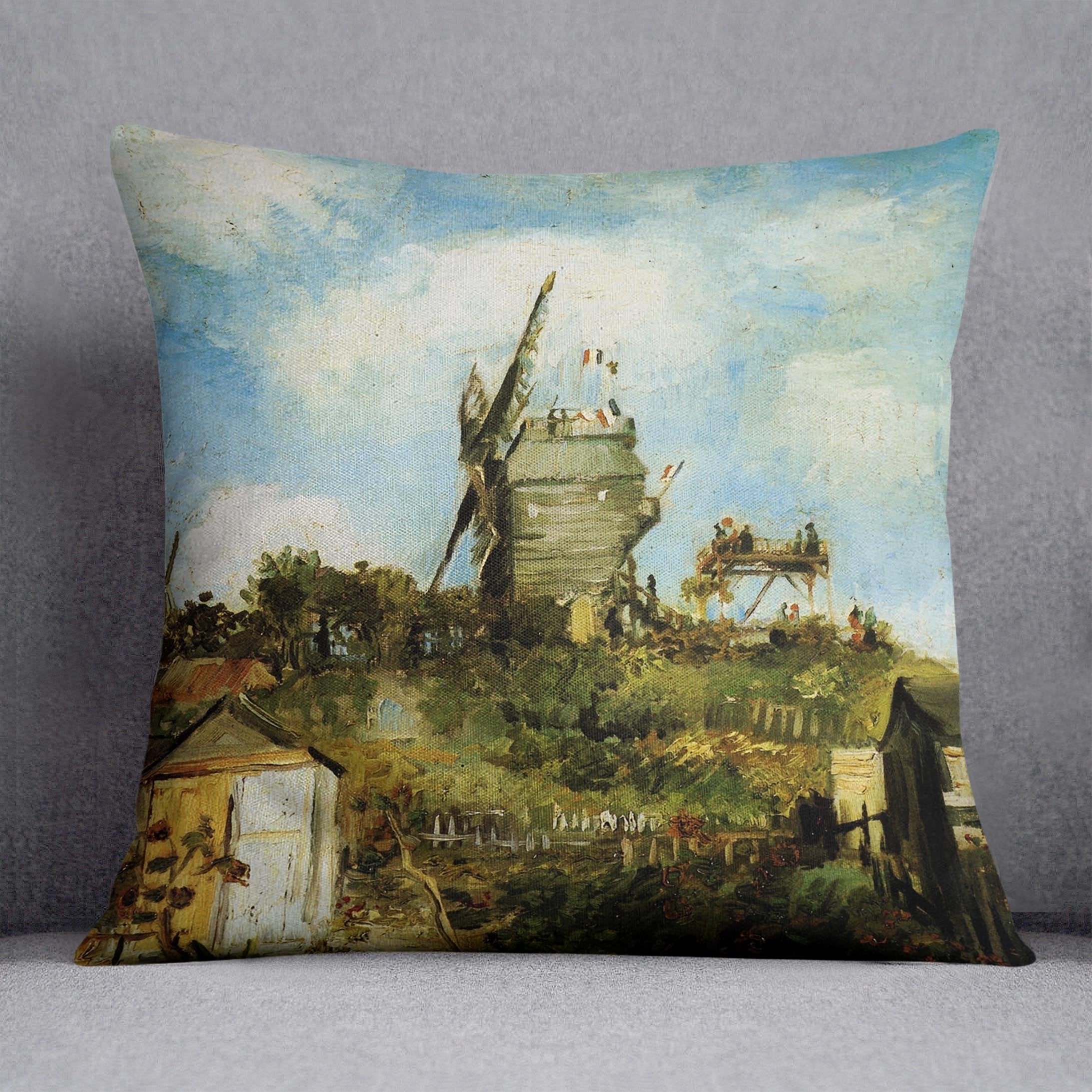 Le Moulin de la Galette by Van Gogh Throw Pillow