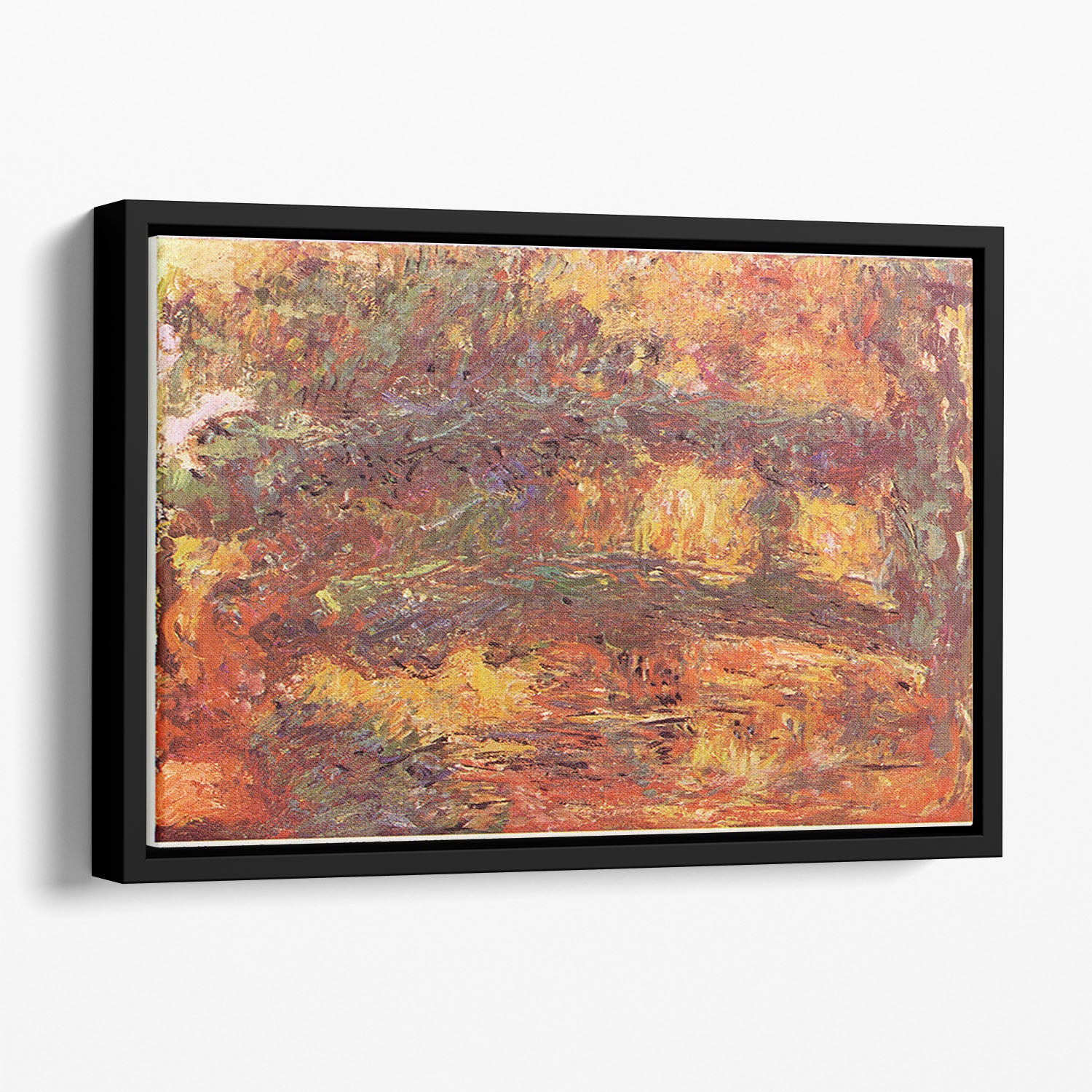 Le Pont Japonais 1922 by Monet Floating Framed Canvas