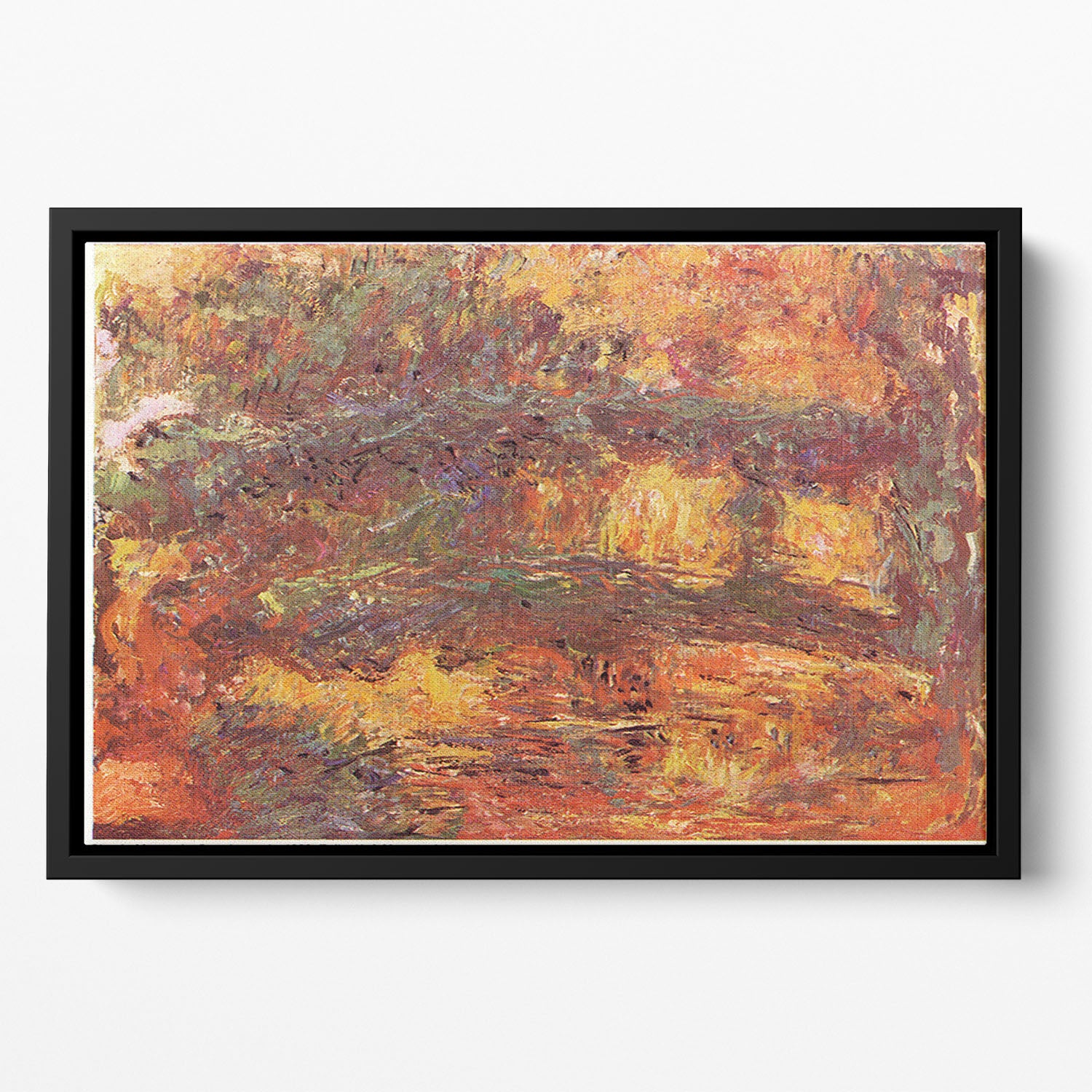 Le Pont Japonais 1922 by Monet Floating Framed Canvas