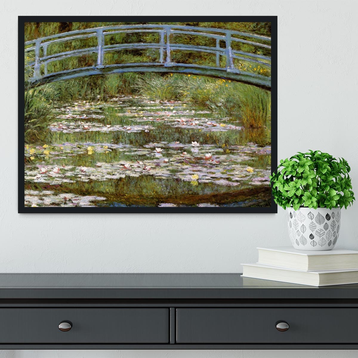 Le Pont Japonais by Monet Framed Print - Canvas Art Rocks - 2