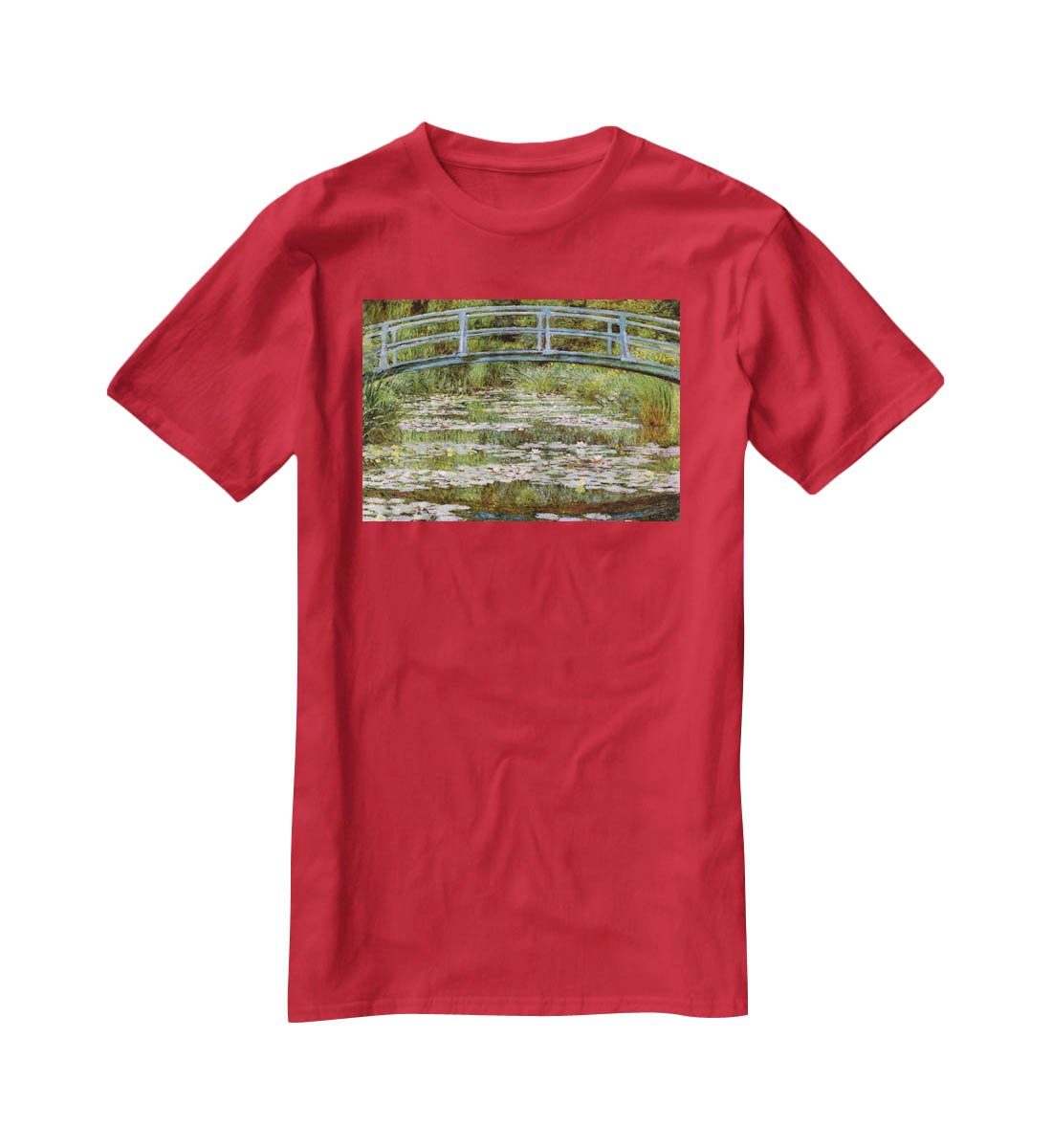 Le Pont Japonais by Monet T-Shirt - Canvas Art Rocks - 4