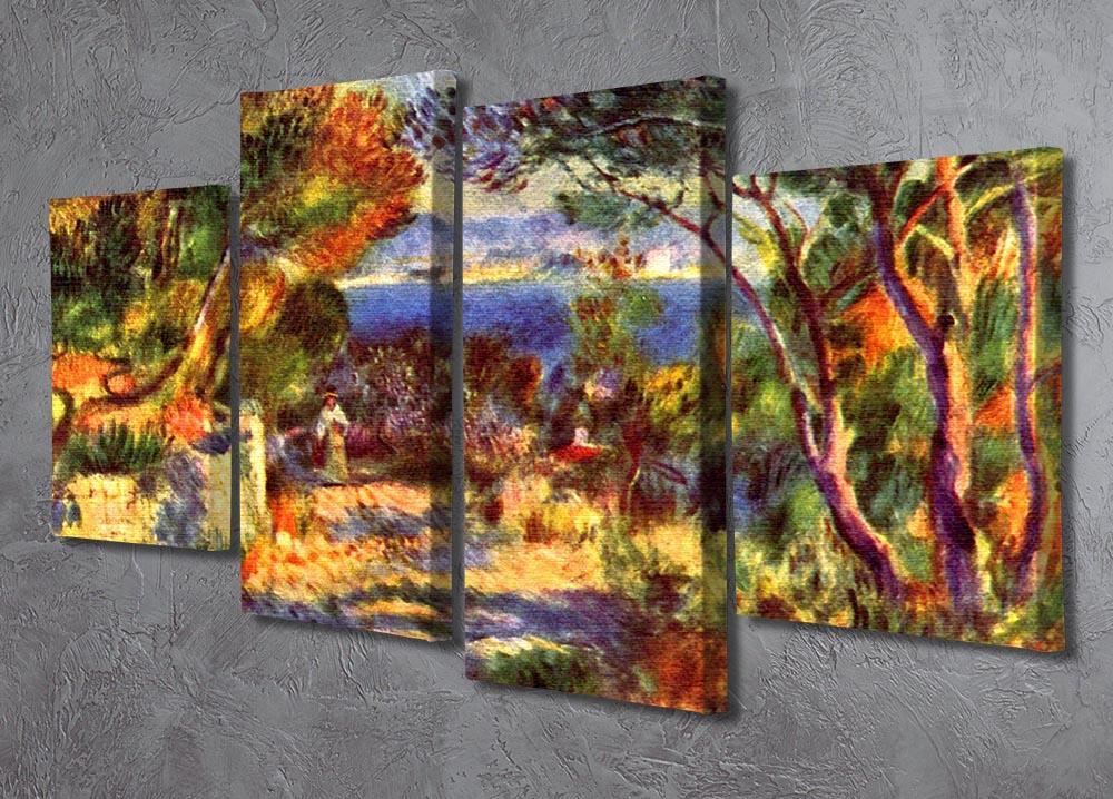 Le Staque by Renoir 4 Split Panel Canvas - Canvas Art Rocks - 2
