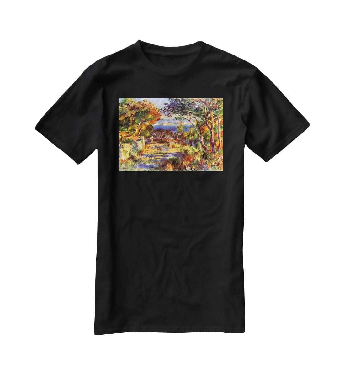 Le Staque by Renoir T-Shirt - Canvas Art Rocks - 1