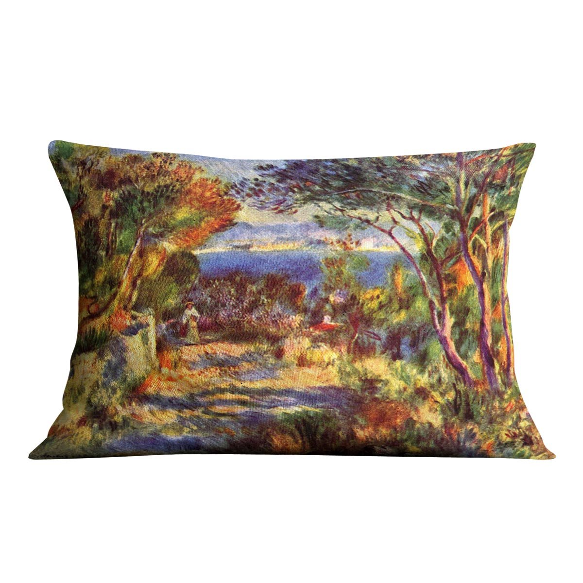 Le Staque by Renoir Throw Pillow