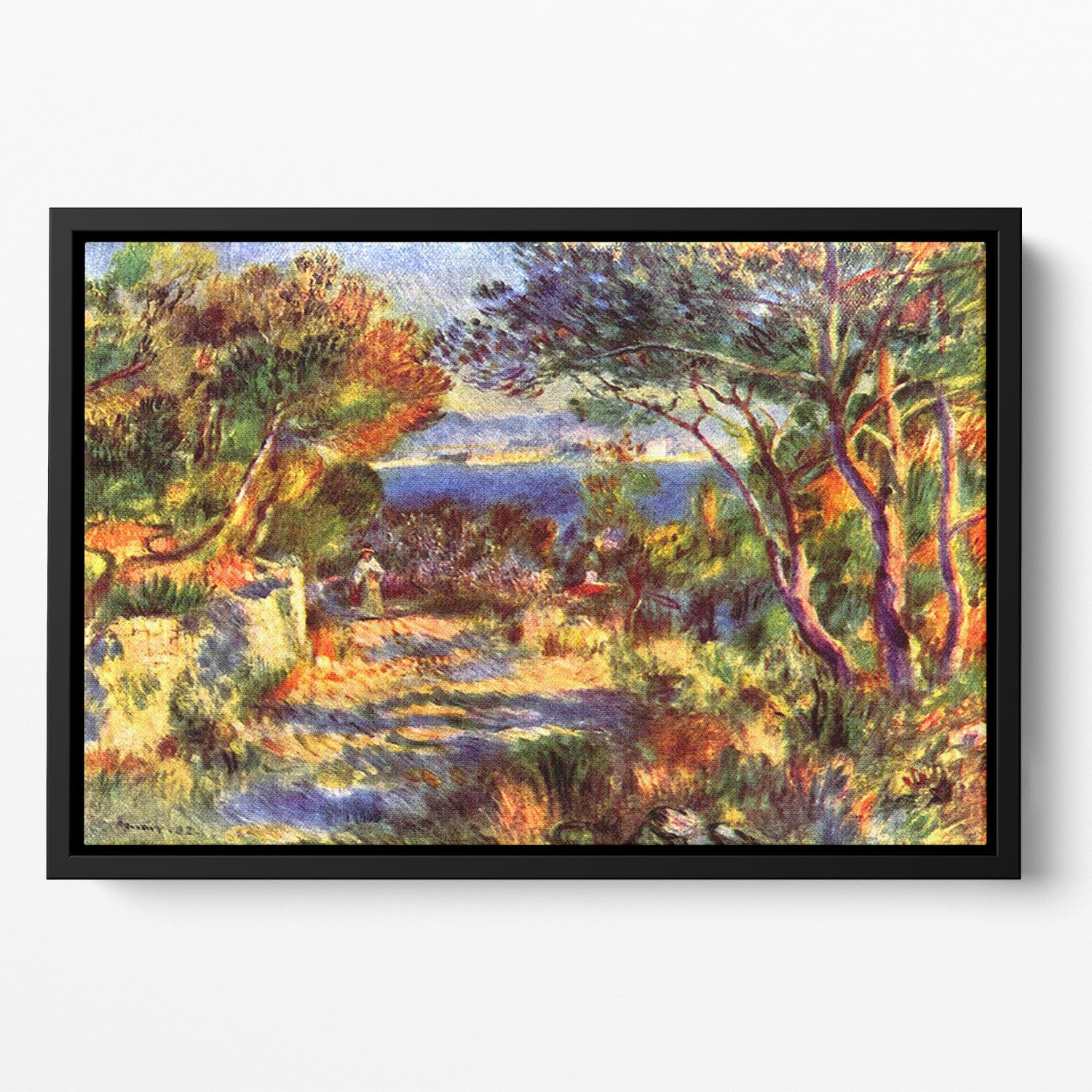 Le Staque by Renoir Floating Framed Canvas