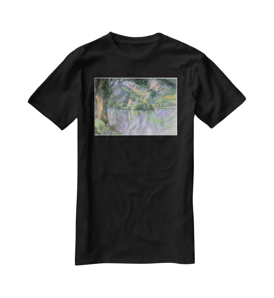 Le lac d Annecy 1896 by Cezanne T-Shirt - Canvas Art Rocks - 1