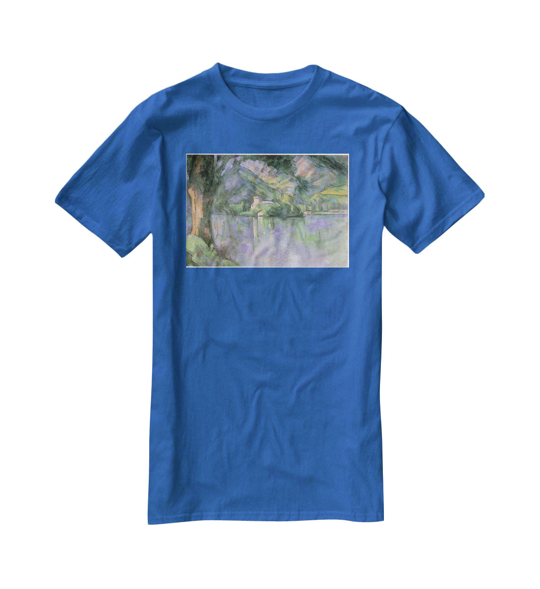 Le lac d Annecy 1896 by Cezanne T-Shirt - Canvas Art Rocks - 2