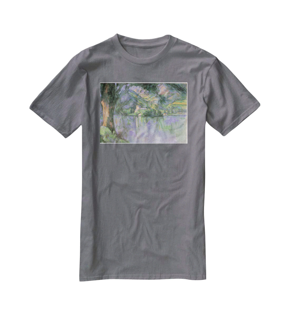 Le lac d Annecy 1896 by Cezanne T-Shirt - Canvas Art Rocks - 3