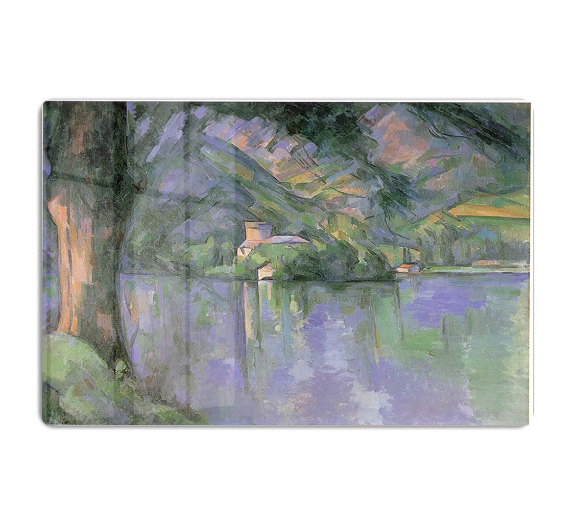 Le lac d Annecy 1896 by Cezanne Acrylic Block - Canvas Art Rocks - 1