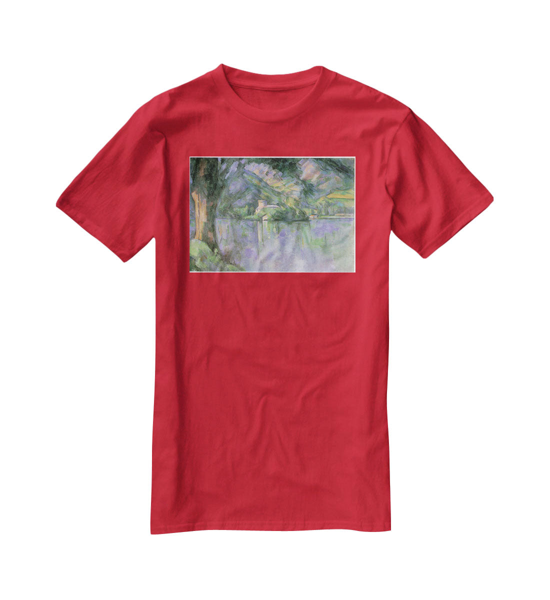 Le lac d Annecy 1896 by Cezanne T-Shirt - Canvas Art Rocks - 4