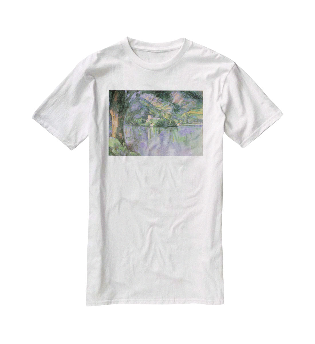 Le lac d Annecy 1896 by Cezanne T-Shirt - Canvas Art Rocks - 5
