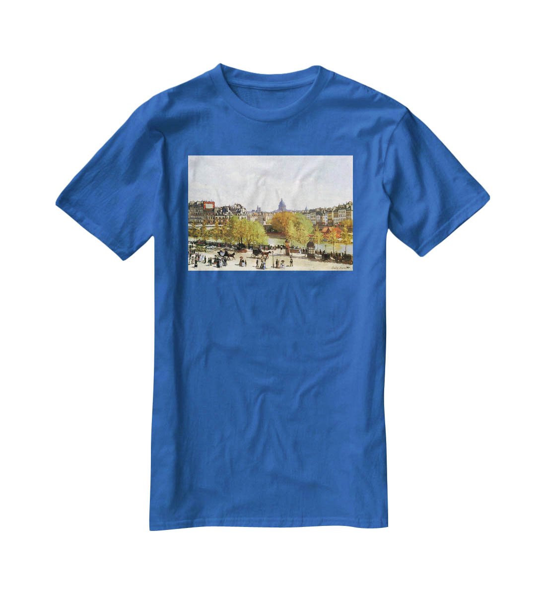 Le quai du Louvre by Monet T-Shirt - Canvas Art Rocks - 2