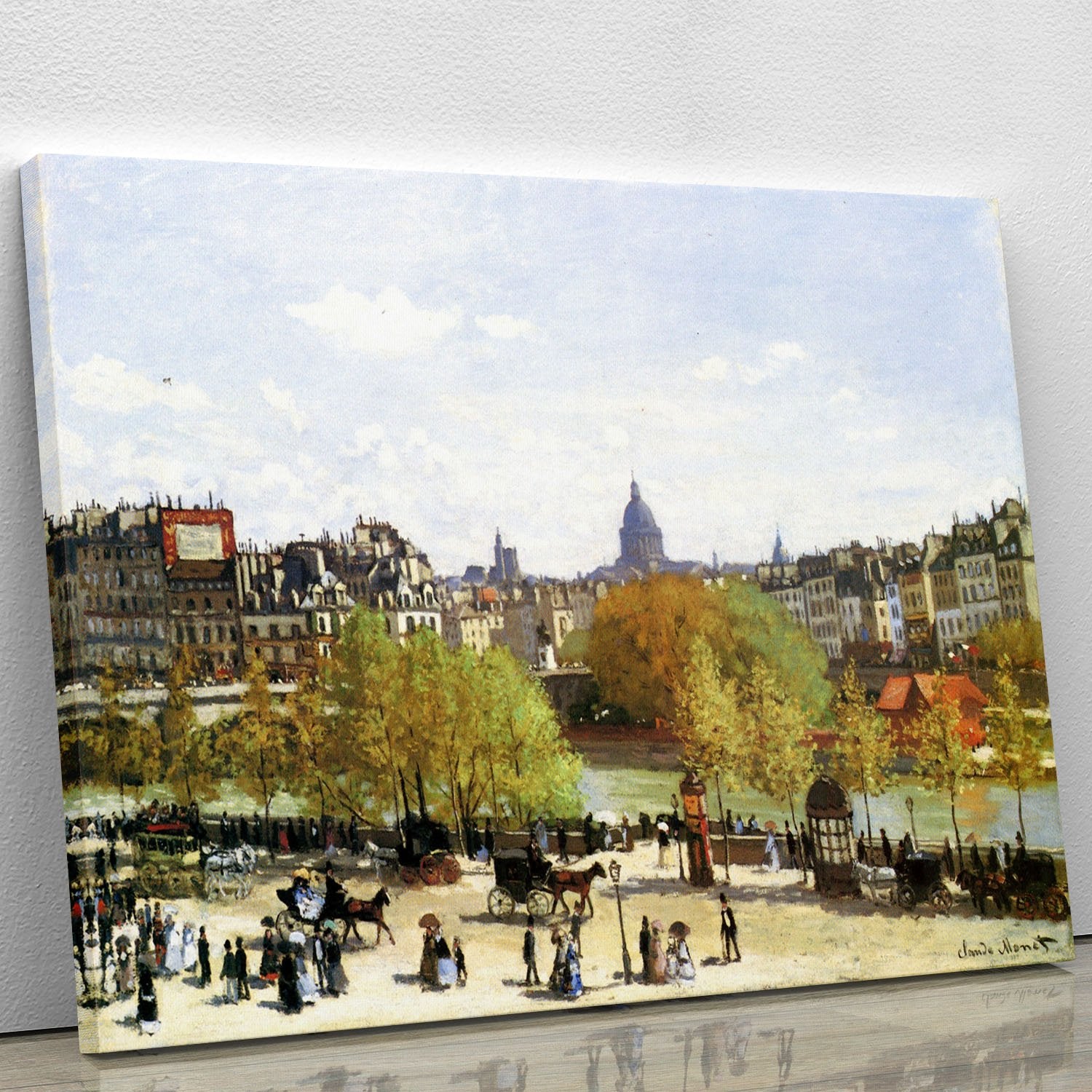 Le quai du Louvre by Monet Canvas Print or Poster