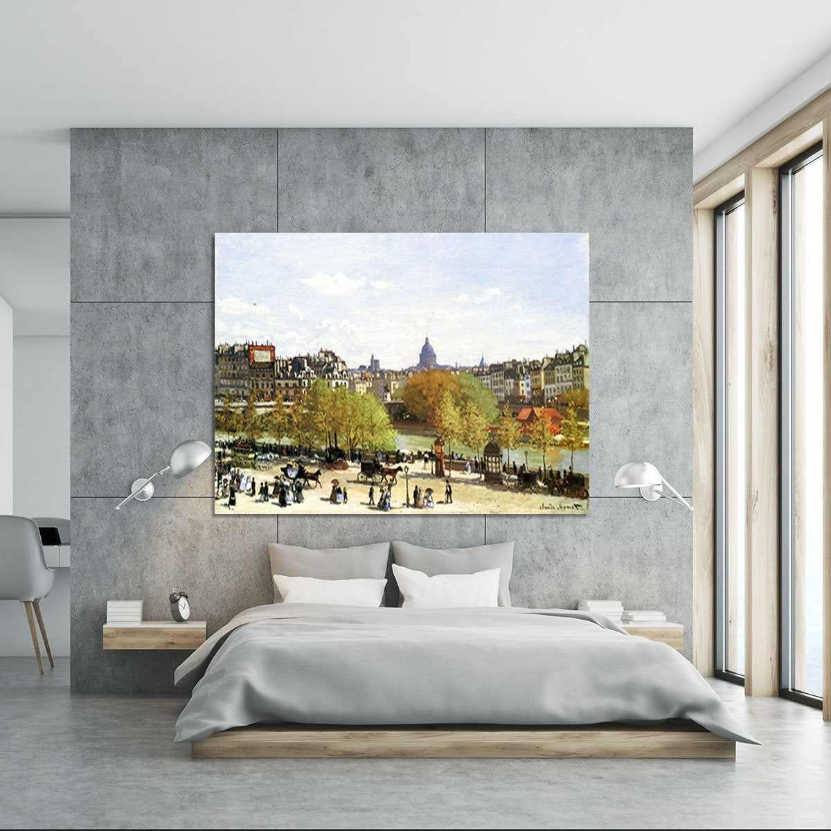 Le quai du Louvre by Monet Canvas Print or Poster