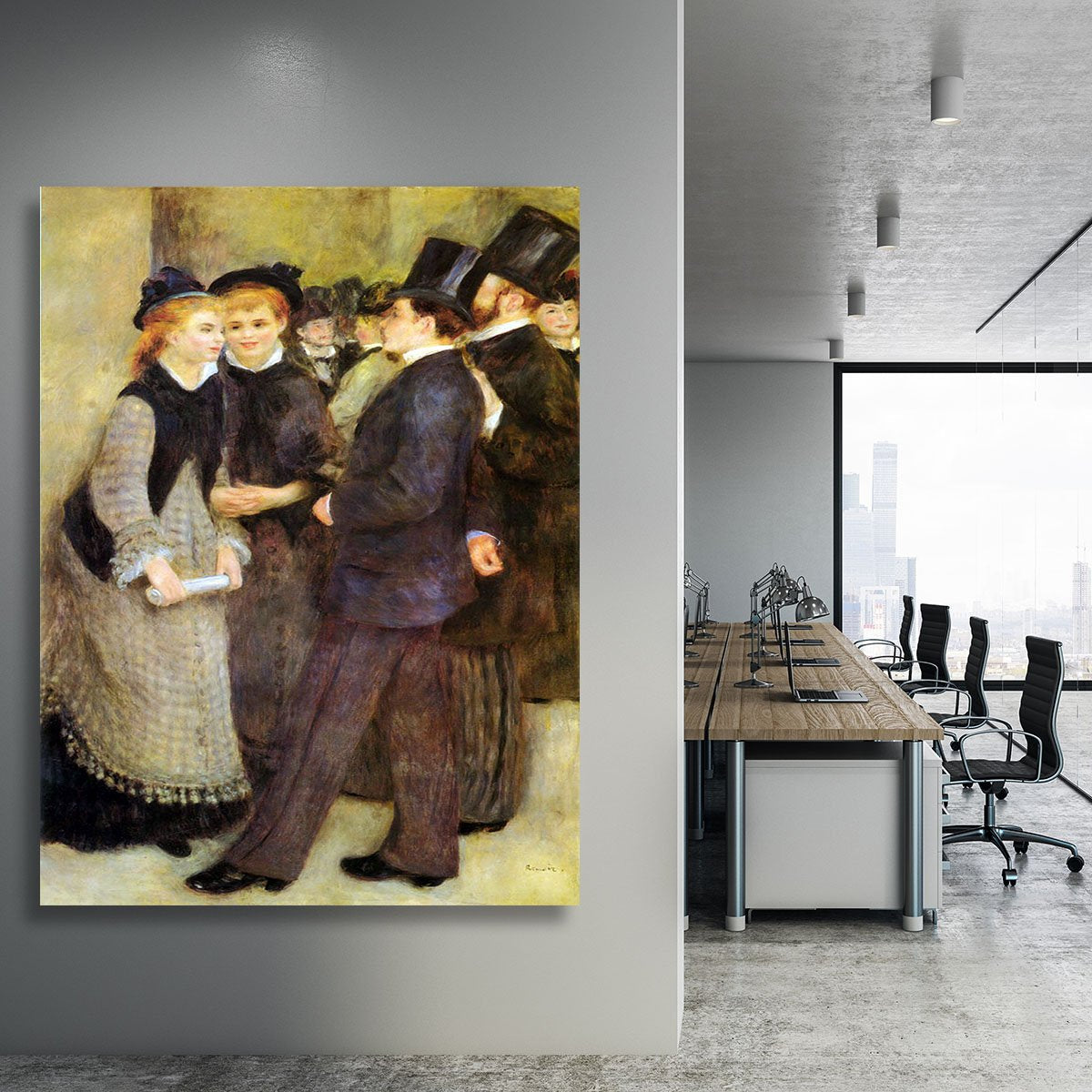 Leaving The Conservatoire by Renoir Canvas Print or Poster