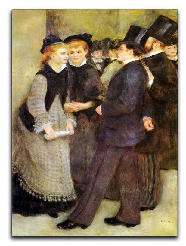 Leaving The Conservatoire by Renoir Canvas Print or Poster  - Canvas Art Rocks - 1
