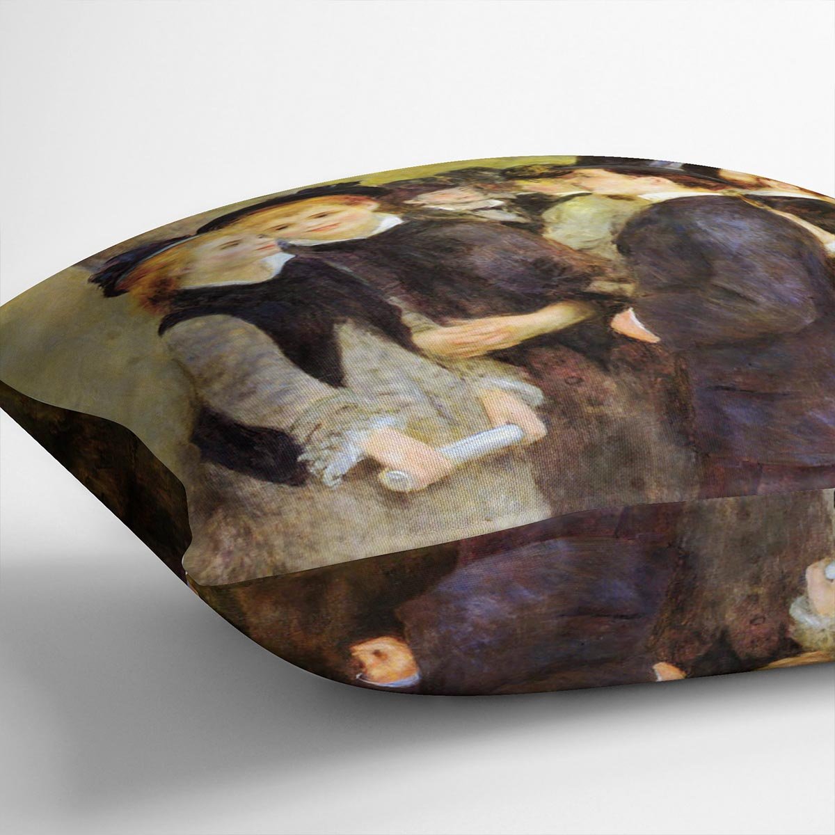 Leaving The Conservatoire by Renoir Throw Pillow