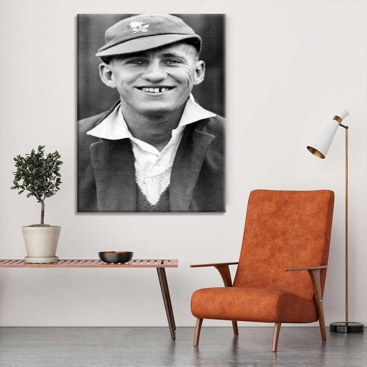 Len Hutton cricketer Canvas Print or Poster