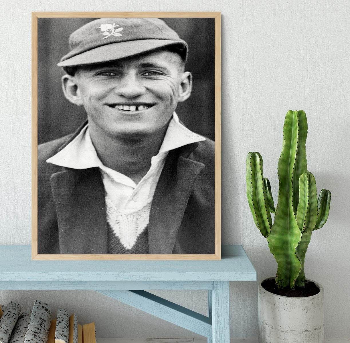 Len Hutton cricketer Framed Print - Canvas Art Rocks - 4