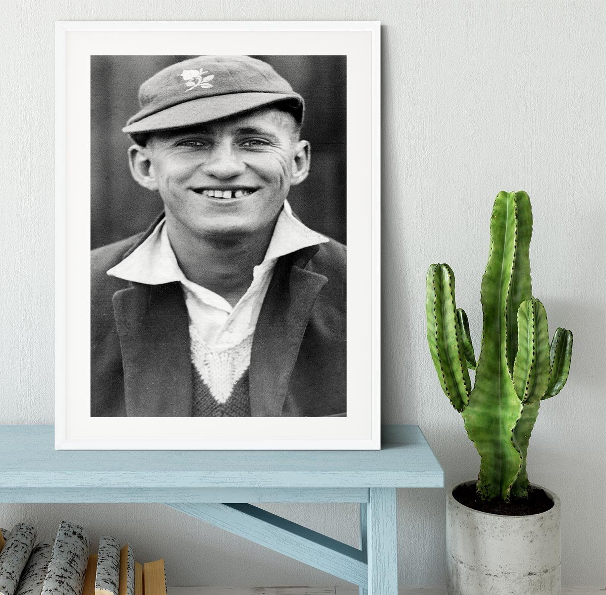 Len Hutton cricketer Framed Print - Canvas Art Rocks - 5