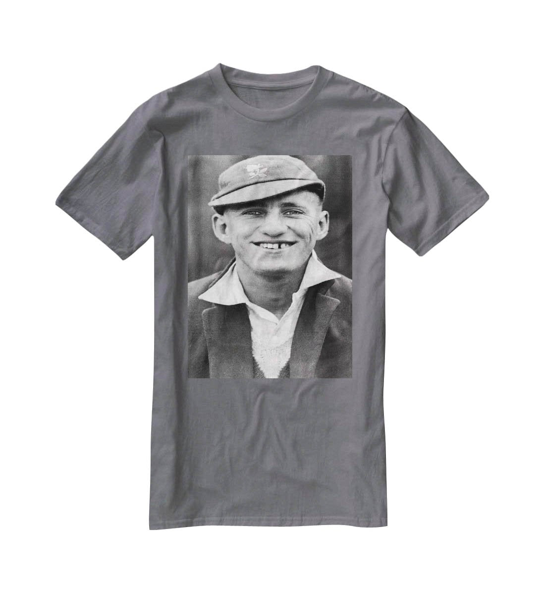 Len Hutton cricketer T-Shirt - Canvas Art Rocks - 3