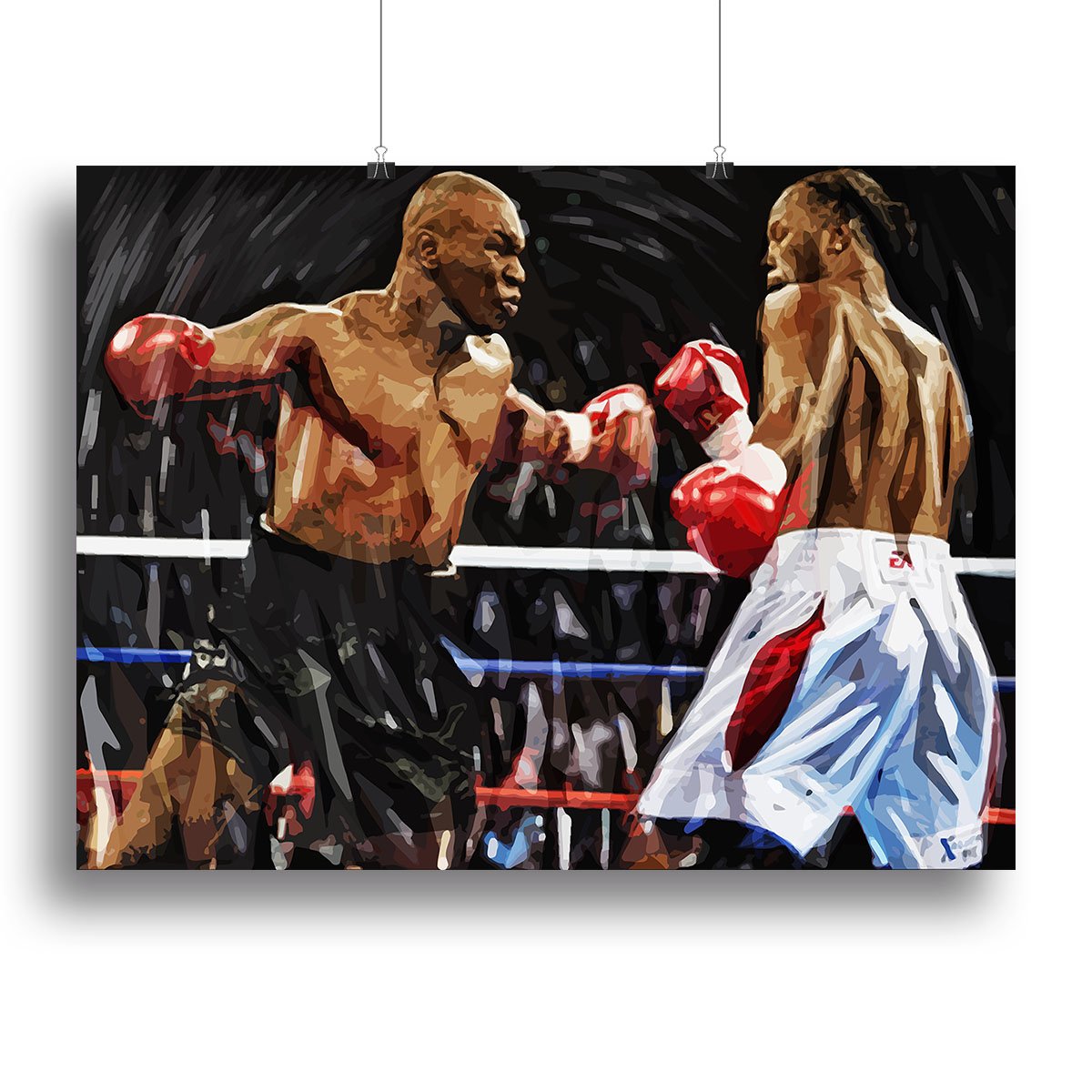 Canvas Print Two women boxing in ring - PIXERS.HK