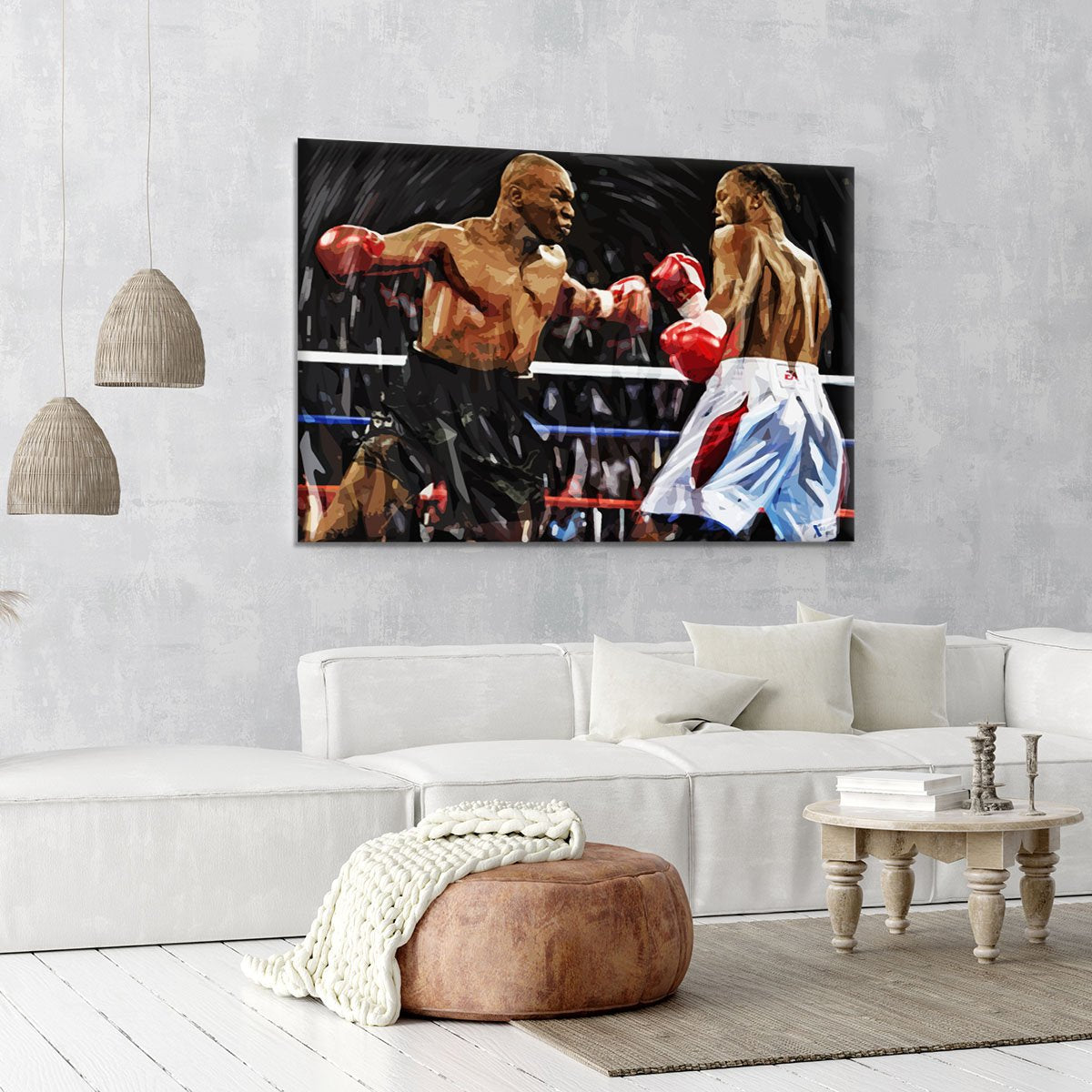 Lennox Lewis v Mike Tyson Canvas Print or Poster