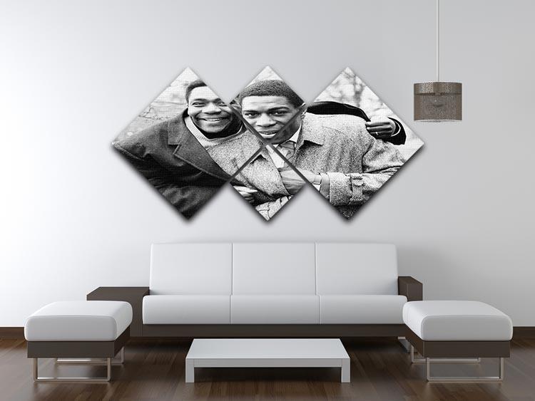Lenny Henry and Frank Bruno 4 Square Multi Panel Canvas - Canvas Art Rocks - 3