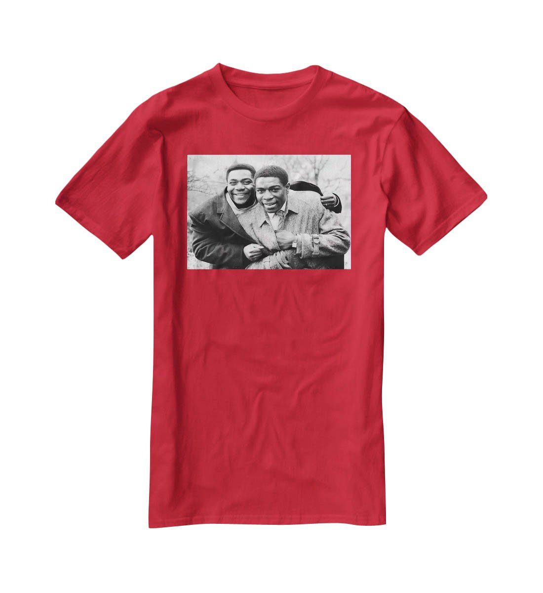 Lenny Henry and Frank Bruno T-Shirt - Canvas Art Rocks - 4