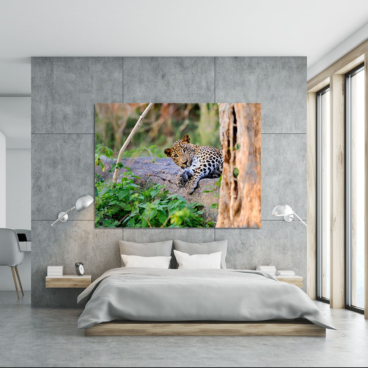 Leopard in the wild Canvas Print or Poster
