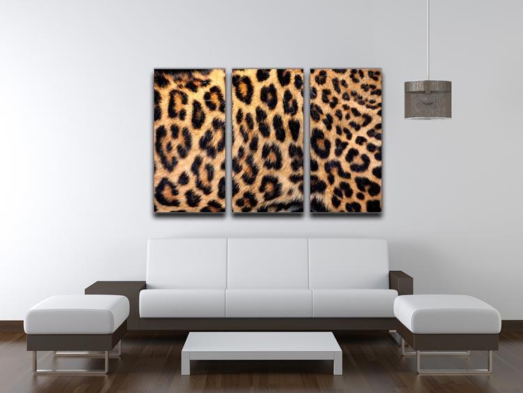 Leopard skin texture 3 Split Panel Canvas Print - Canvas Art Rocks - 3