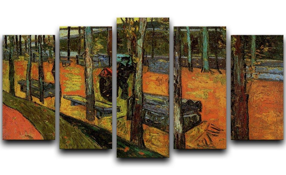 Les Alyscamps 2 by Van Gogh 5 Split Panel Canvas  - Canvas Art Rocks - 1