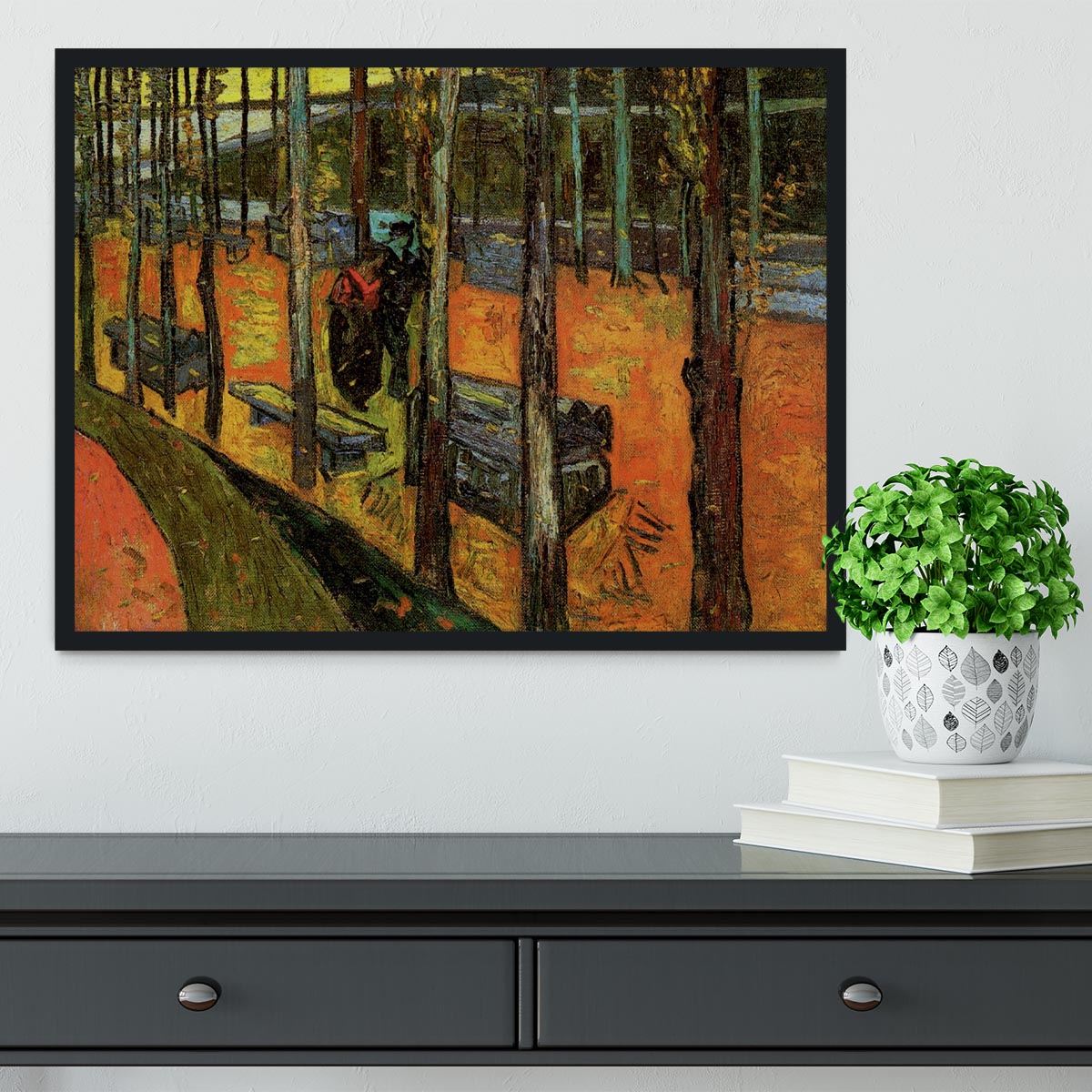 Les Alyscamps 2 by Van Gogh Framed Print - Canvas Art Rocks - 2