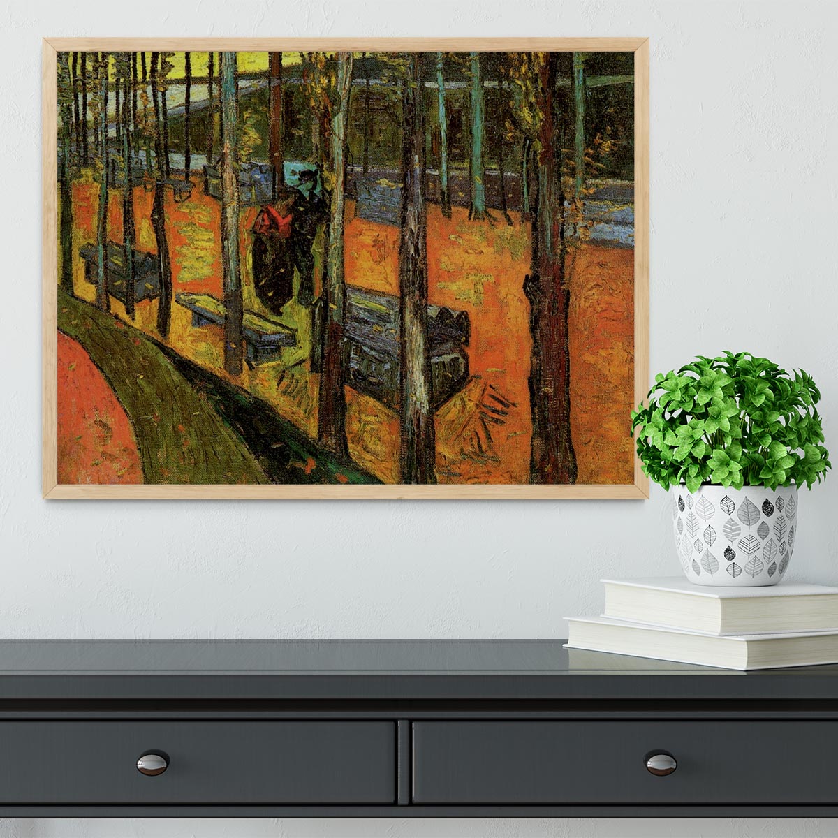 Les Alyscamps 2 by Van Gogh Framed Print - Canvas Art Rocks - 4