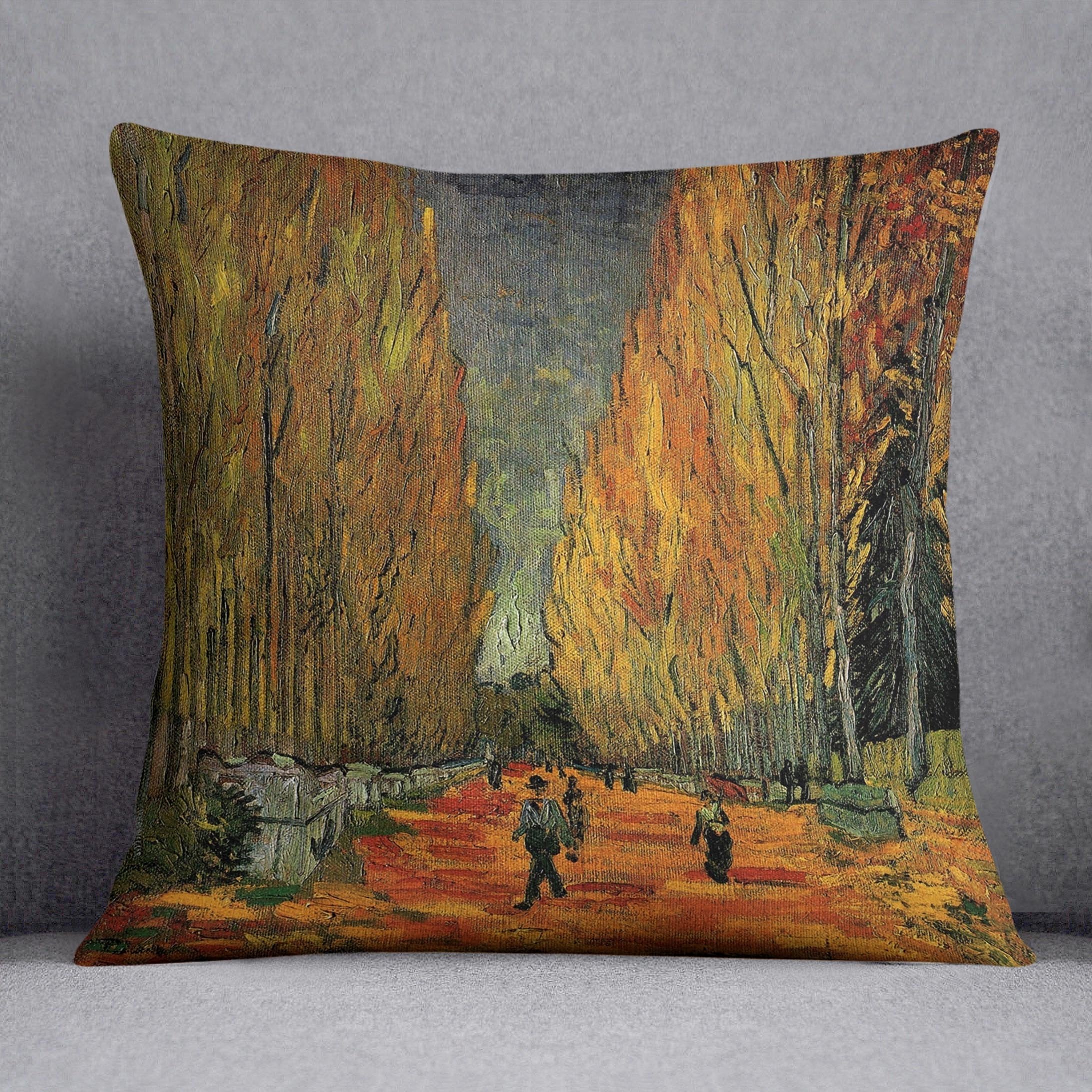Les Alyscamps 3 by Van Gogh Throw Pillow