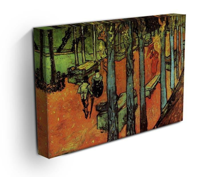 Les Alyscamps Falling Autumn Leaves by Van Gogh Canvas Print & Poster - Canvas Art Rocks - 3