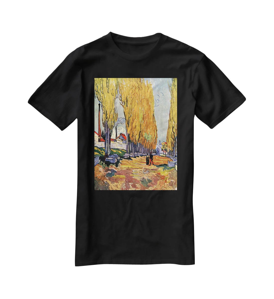 Les Alyscamps by Van Gogh T-Shirt - Canvas Art Rocks - 1