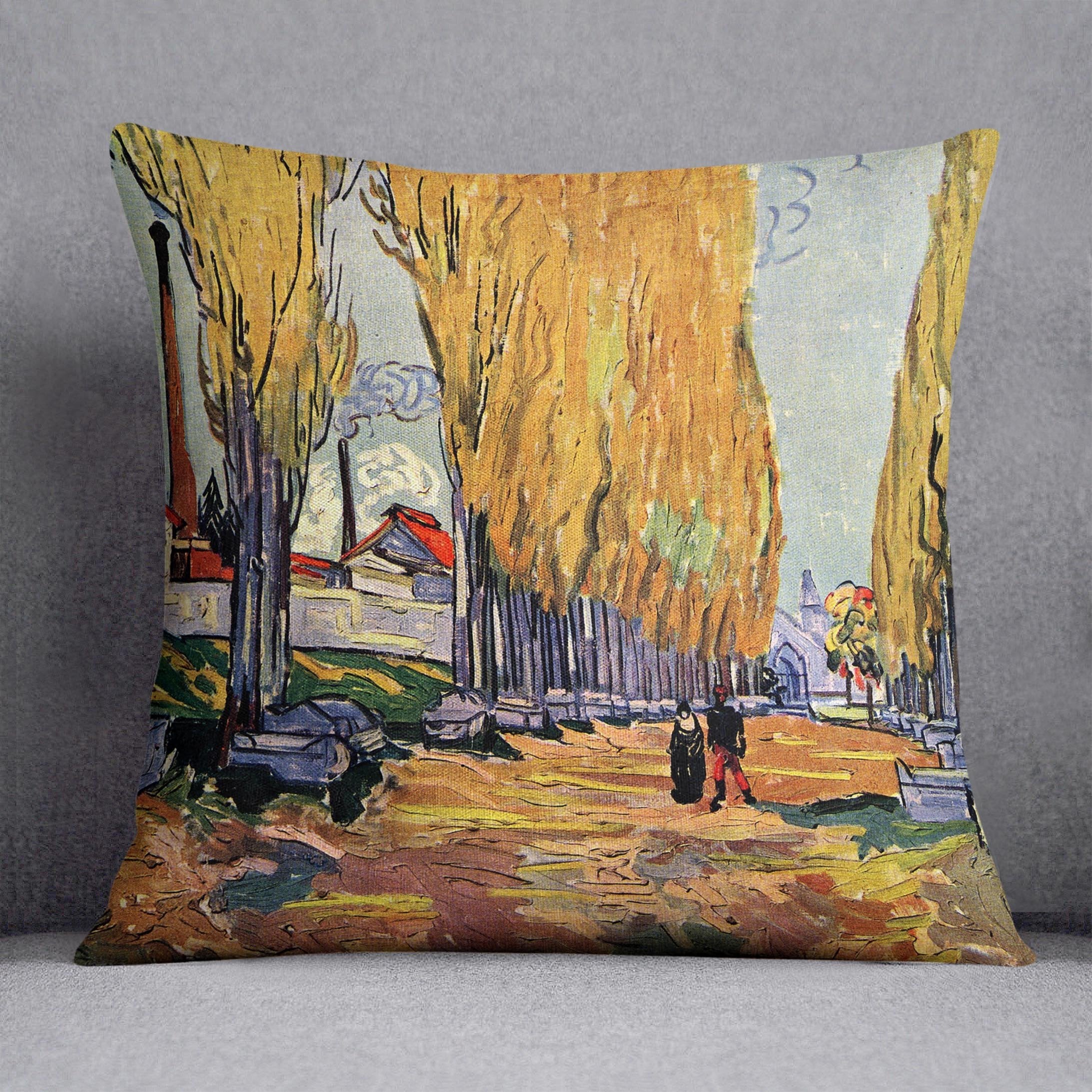 Les Alyscamps by Van Gogh Throw Pillow